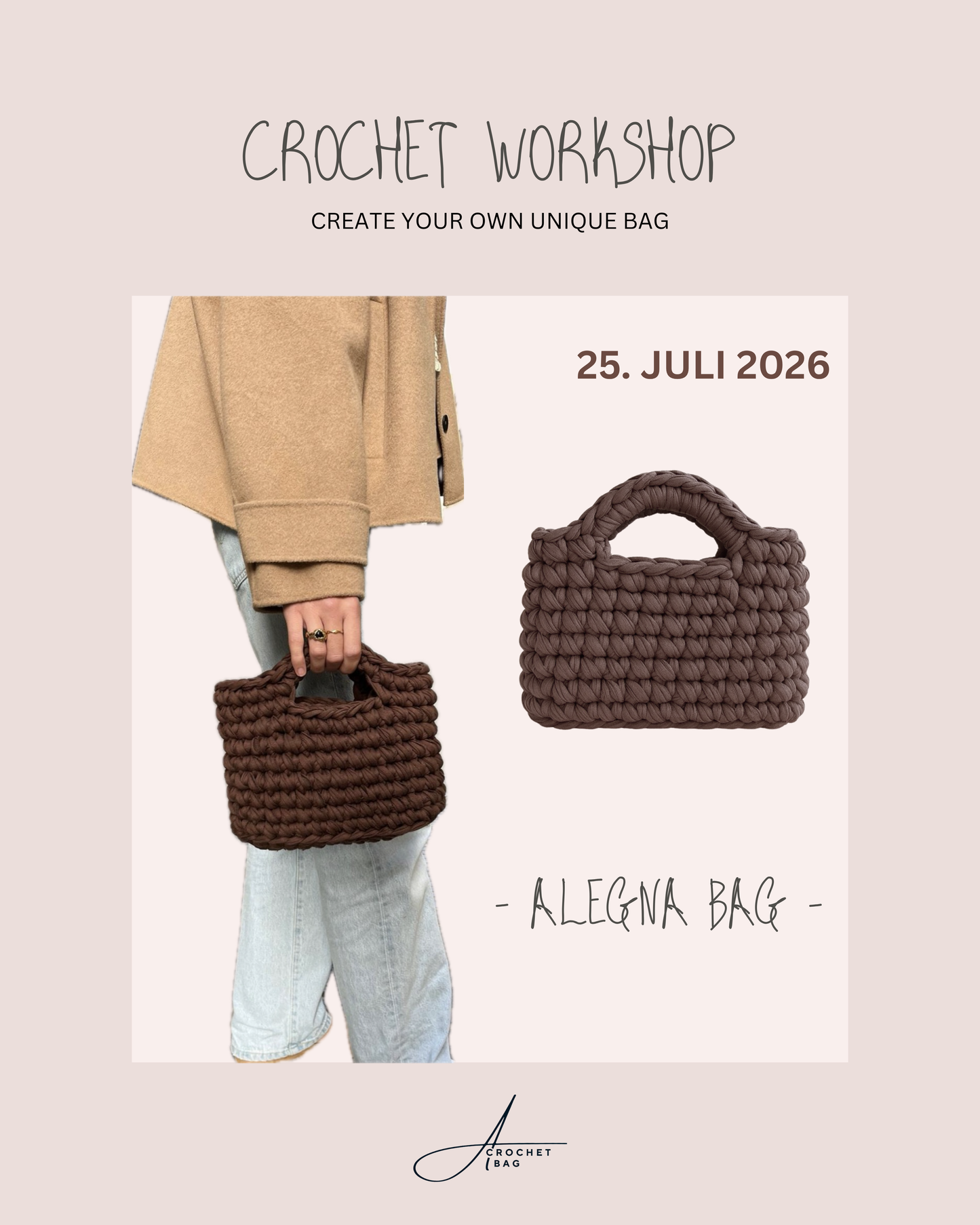CROCHET WORKSHOP  25. Juli         •ARTÀ•