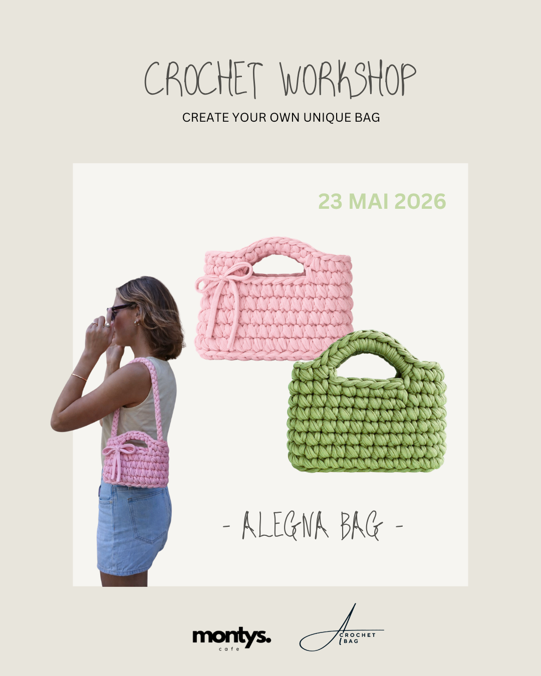 CROCHET & CAFÉ ✨   Workshop 23.05.2026        •PALMA•